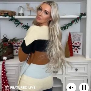 Sew in Love striped soft sweater